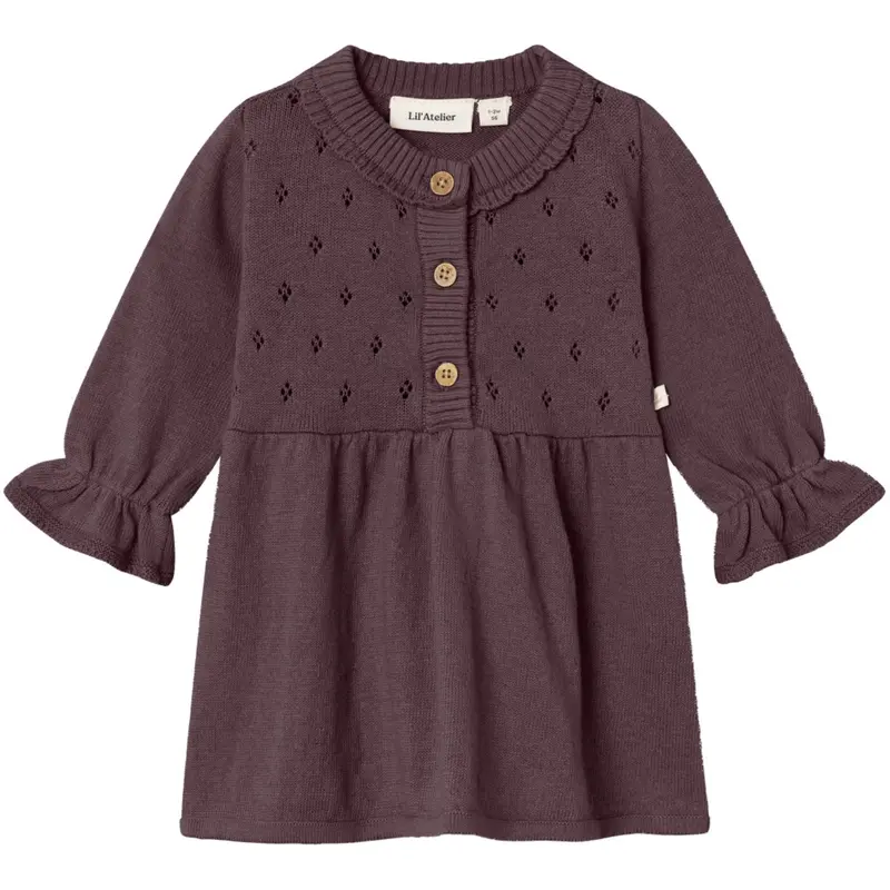 Lil'atelier Catawba Grape Nbfnimi Ls Knit Dress Lil 1