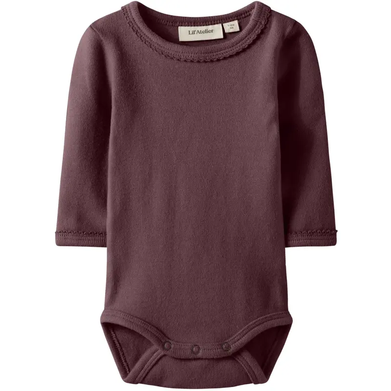 Lil'atelier Catawba Grape Nbfthora Haf Ls Slim Body Lil 1