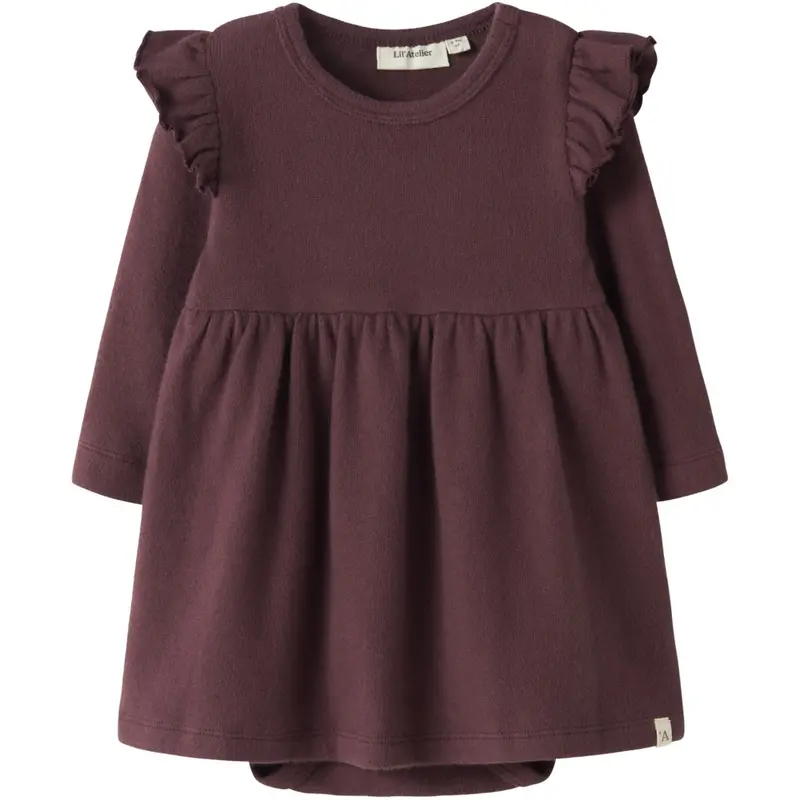 Lil'atelier Catawba Grape Nbfthora Hun Ls Body Dress Lil 1