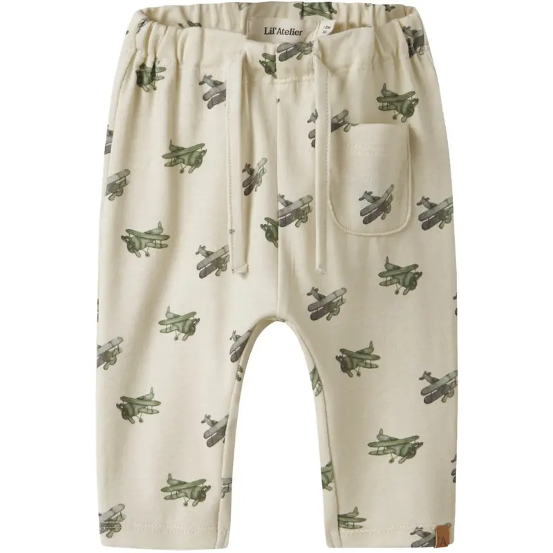 Lil'atelier Coconut Milk Airplane Nbmlayo Geu Loose Pants Lil 1