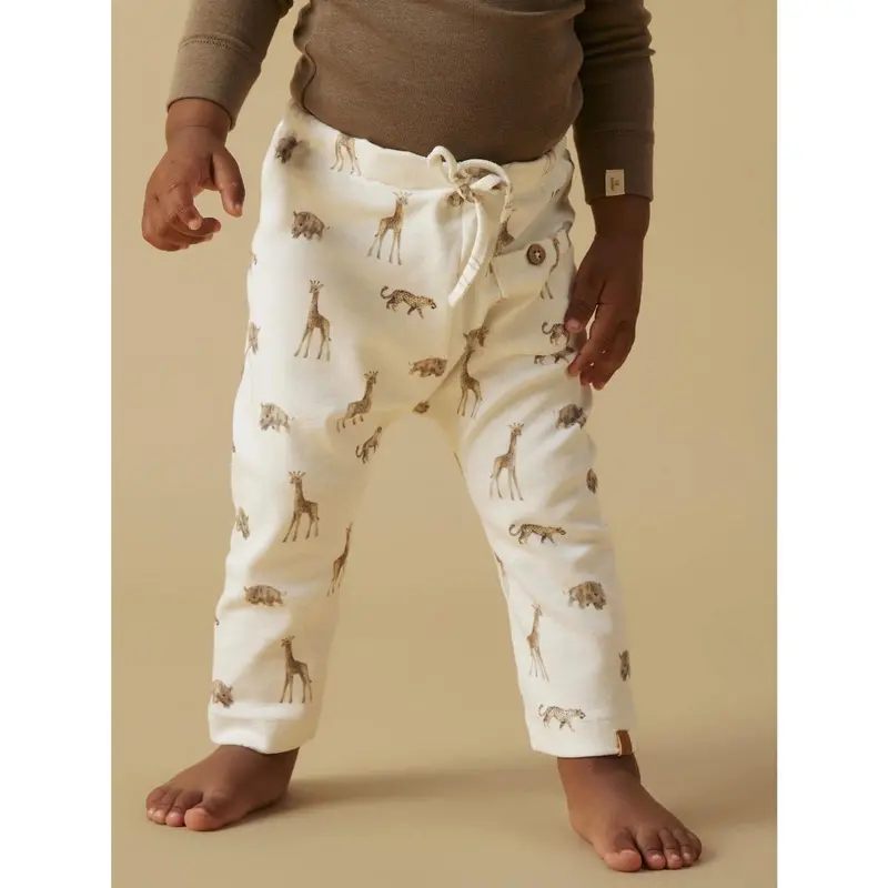 Lil'atelier Coconut Milk Animals African Nbmgayo Elo Loose Pants Lil Noos 3