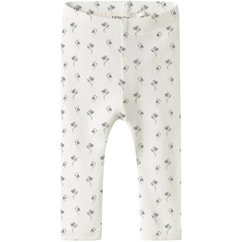 Lil'atelier Coconut Milk Bell Flower Nbfgayo Sag Slim Leggings Lil 1