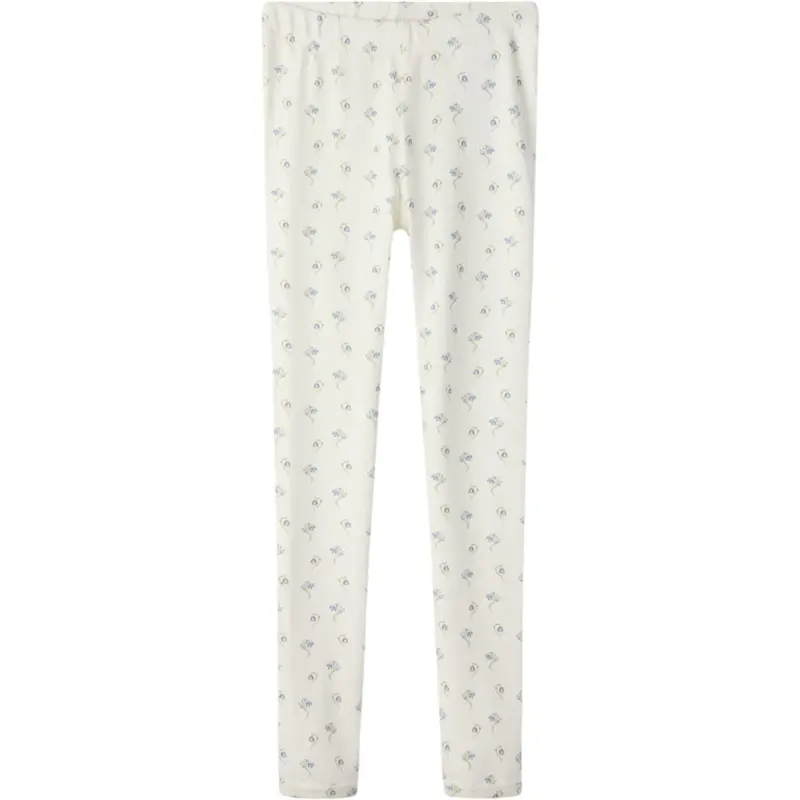 Lil'atelier Coconut Milk Bell Flower Nmfgayo Sag Slim Leggings Lil 1