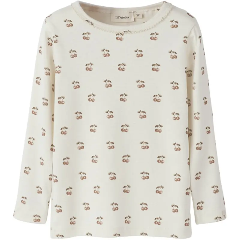 Lil'atelier Coconut Milk Cherry Nmflayo Sig Ls Slim Top Lil 1
