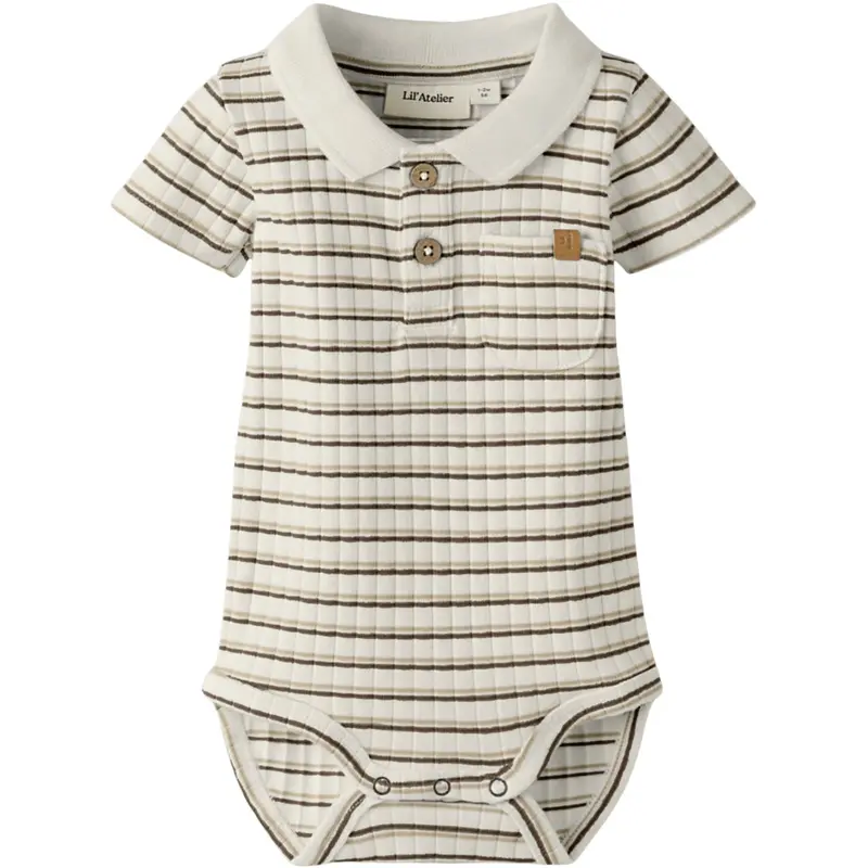 Lil'atelier Coconut Milk Coca Mocha Nbmhaldur Ss Slim Body Lil 1