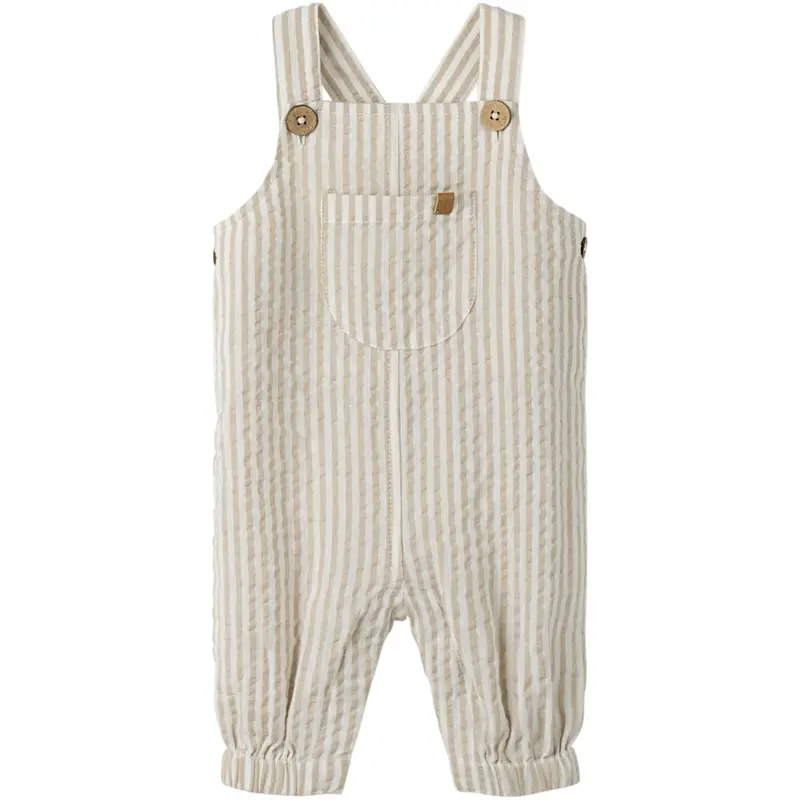 Lil'atelier Coconut Milk Feather Gray Nbmfausto Loose Overall Lil 1