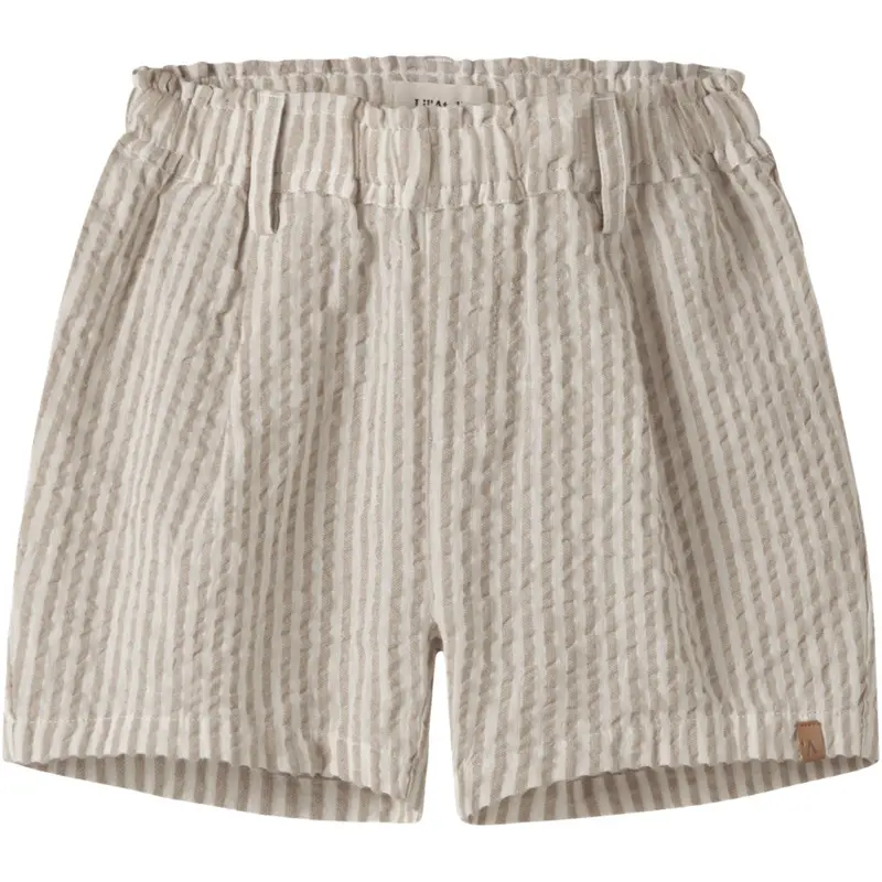 Lil'atelier Coconut Milk Feather Gray Nmmfausto Shorts Lil 1