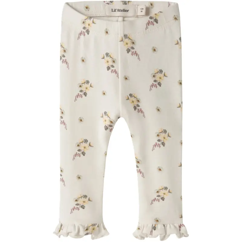 Lil'atelier Coconut Milk Flower Nbfgayo Ska Slim Leggings Lil 1