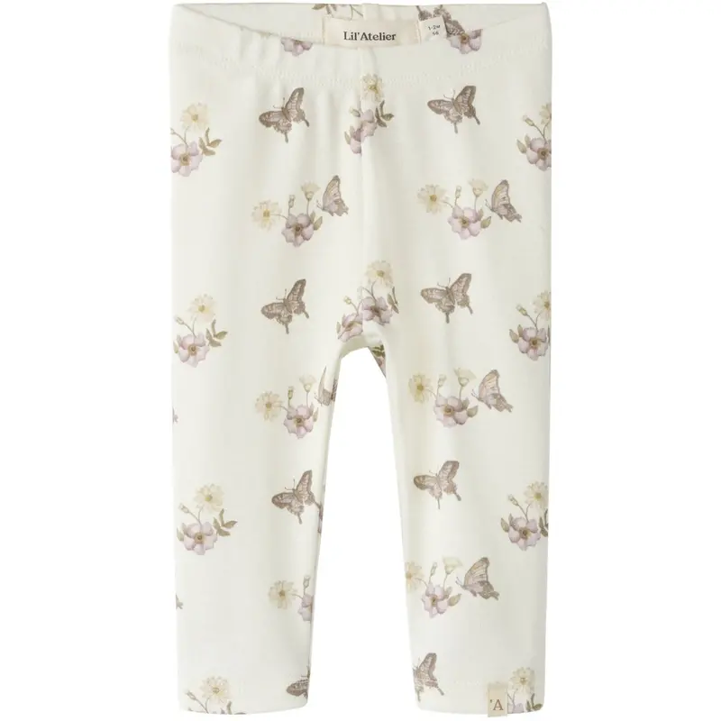 Lil'atelier Coconut Milk Flower Nbflayo See Slim Leggings Lil 1