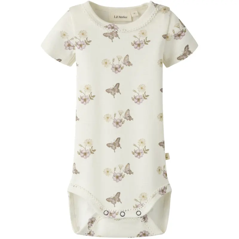 Lil'atelier Coconut Milk Flower Nbflayo Sna Ss Slim Body Lil 1