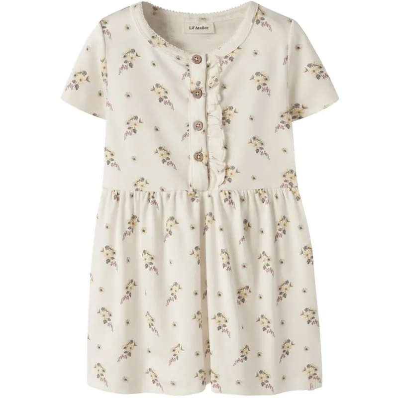 Lil'atelier Coconut Milk Flower Nmfgayo Smi Ss Dress Lil 1