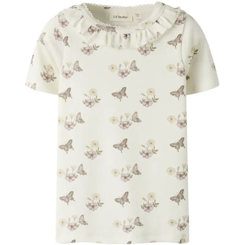 Lil'atelier Coconut Milk Flower Nmflayo Sia Ss Slim Top Lil 1