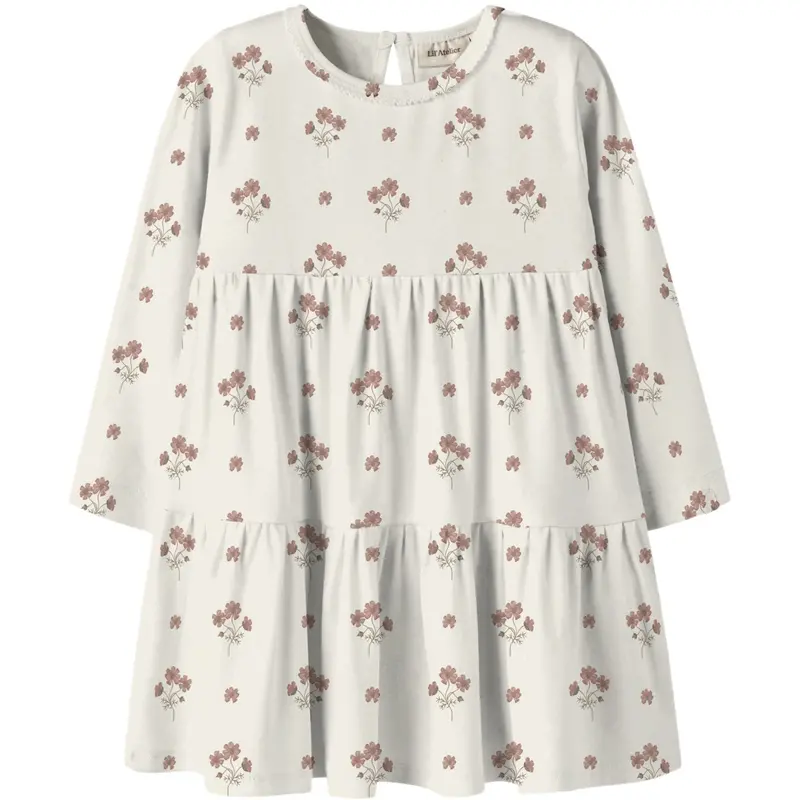 Lil'atelier Coconut Milk Flower Pink Nmflayo Sif Ls Dress Lil 1