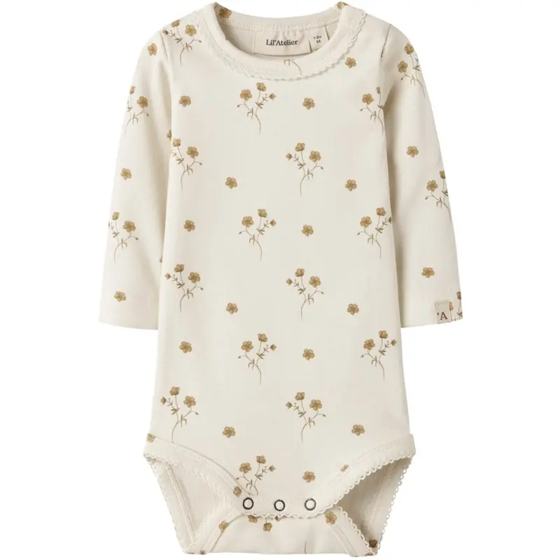 Lil'atelier Coconut Milk Flower Yellow Nbflayo Sig Ls Slim Body Lil 1
