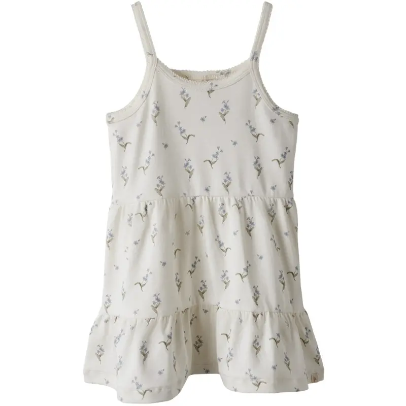 Lil'atelier Coconut Milk Forget Me Not Gayo San Strap Dress 1