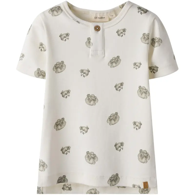 Lil'atelier Coconut Milk Frog Gayo Sil Slim T-Shirt 1