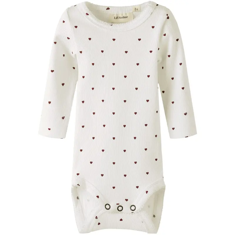 Lil'atelier Coconut Milk Heart Nbfgago Ls Slim Body Lil Noos 1