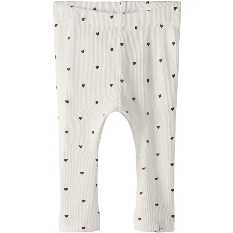 Lil'atelier Coconut Milk Heart Nbfgago Slim Leggings Lil Noos 1