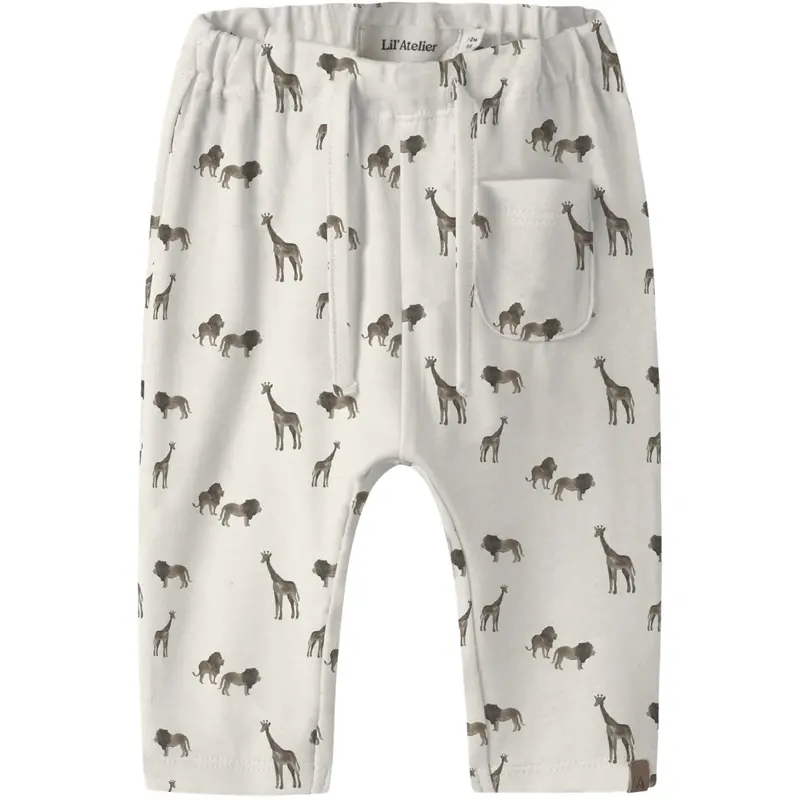 Lil'atelier Coconut Milk Lion Nbmlayo Geu Loose Pants Lil 1