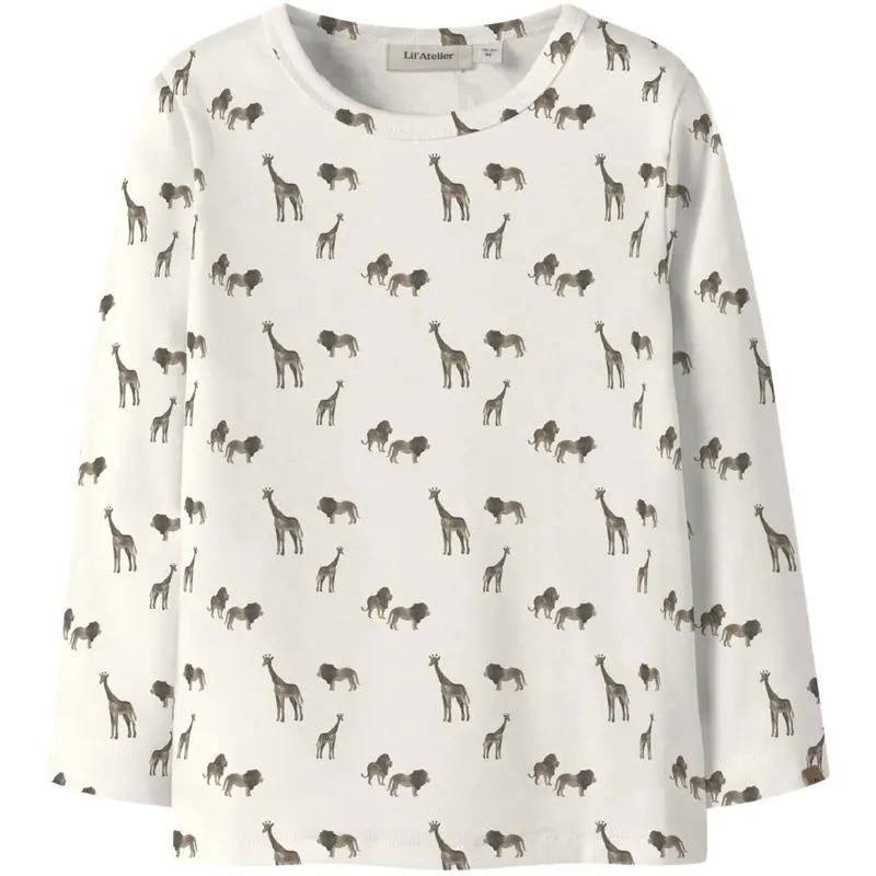 Lil'atelier Coconut Milk Lion Nmmlayo Geu Ls Slim Top Lil 1