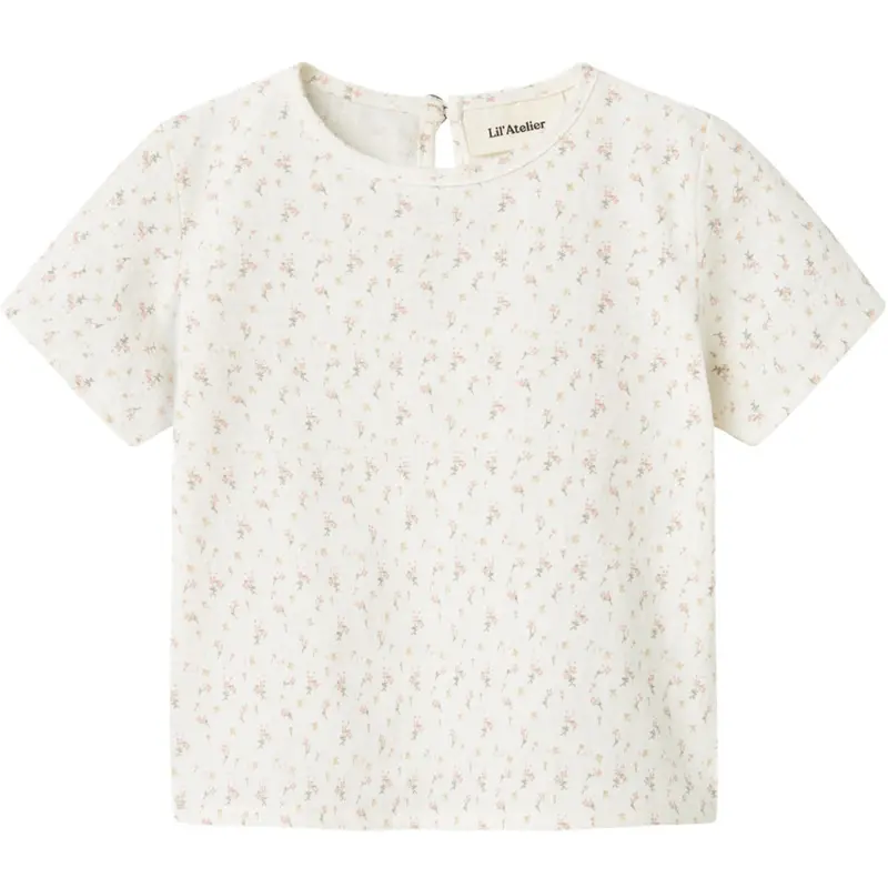 Lil'atelier Coconut Milk Nbfhailey Ss Loose Top Lil 1