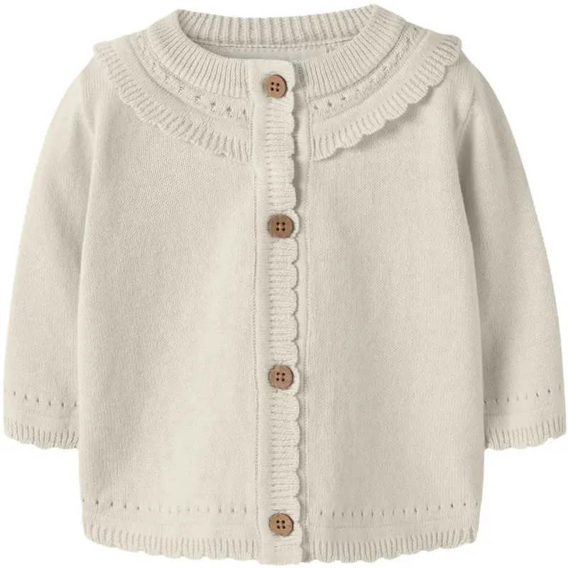 Lil'atelier Coconut Milk Nbfhao Ls Knit Card Lil 1