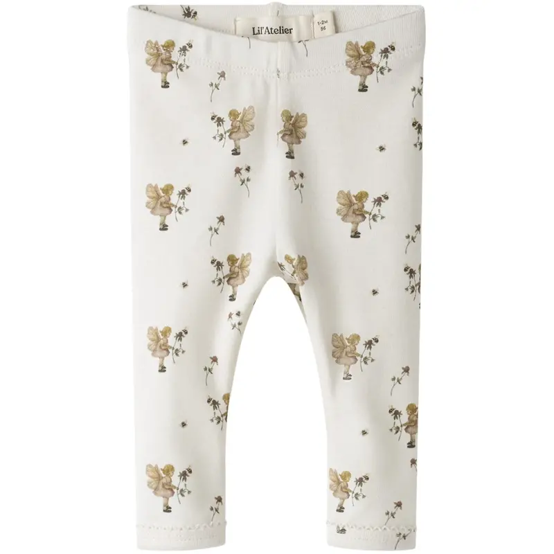 Lil'atelier Coconut Milk Nbflayo Sin Slim Leggings Lil 1