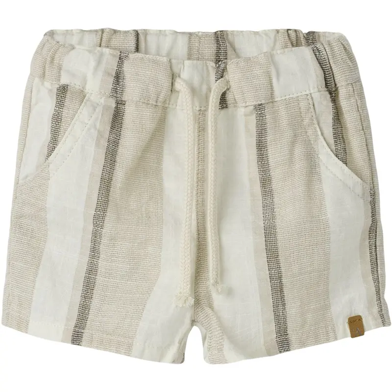 Lil'atelier Coconut Milk Nbmfibert Loose Shorts Lil 1