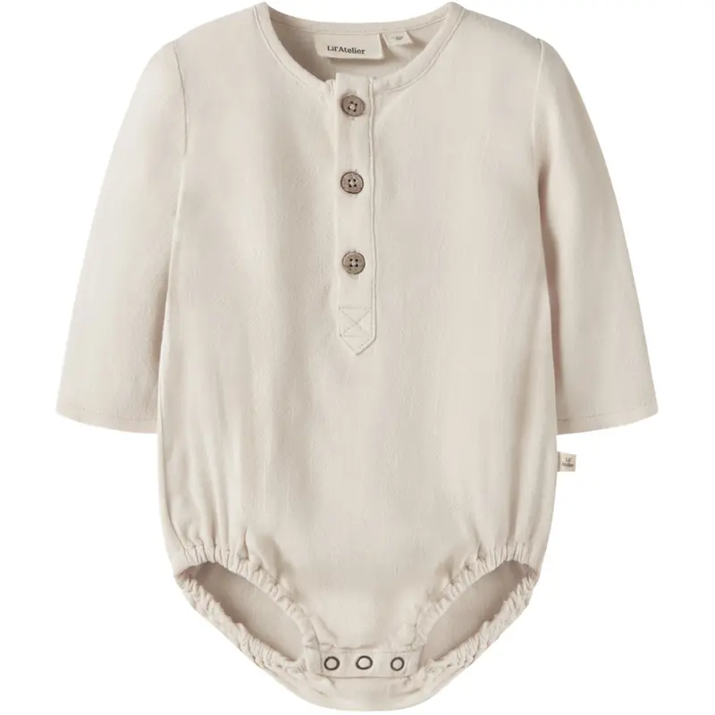 Lil'atelier Coconut Milk Nbmfreddie Ls Loose Body Shirt Lil 1
