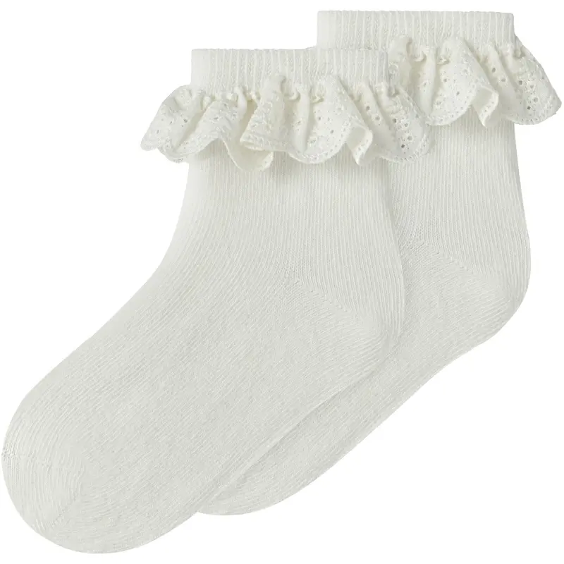 Lil'atelier Coconut Milk Nmfdertrud 2 Pack Socks Lil 1