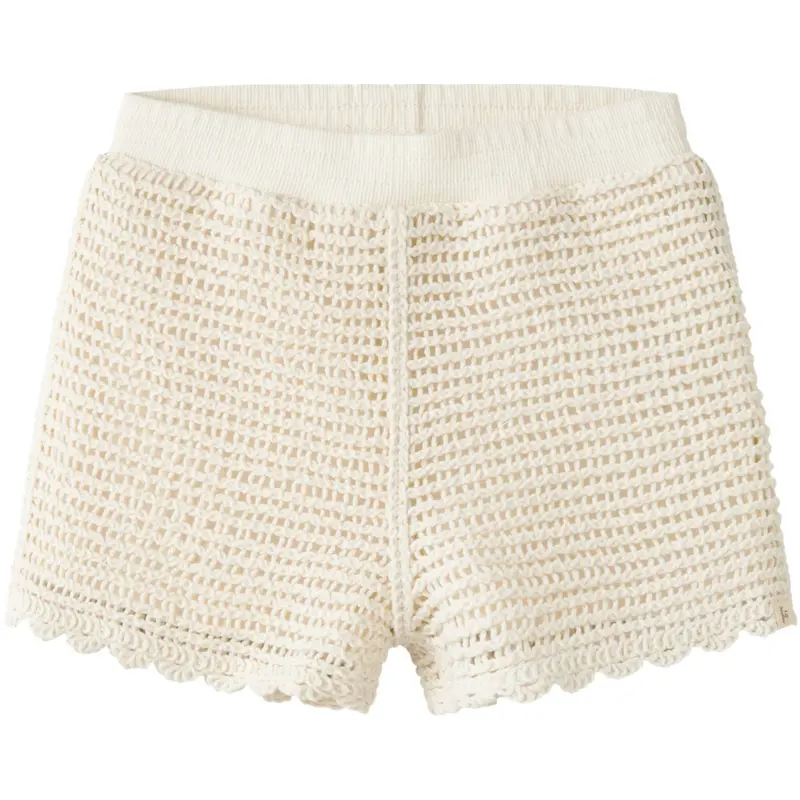 Lil'atelier Coconut Milk Nmfflora Knit Shorts Lil 1