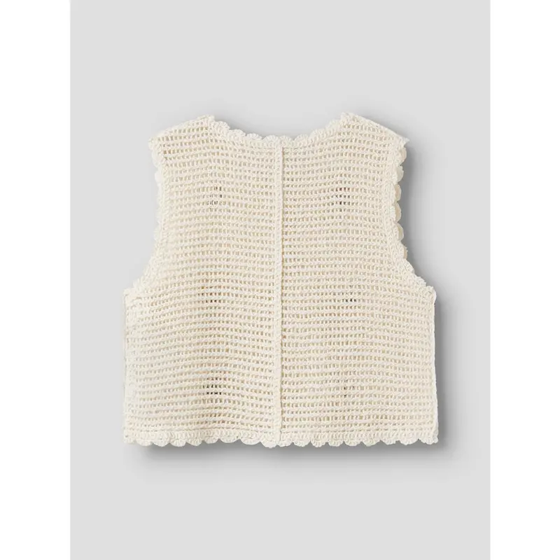 Lil'atelier Coconut Milk Nmfflora Knit Vest Lil 2