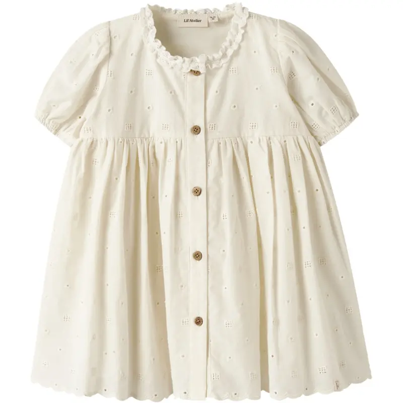 Lil'atelier Coconut Milk Nmfflores Ss Dress Lil 1