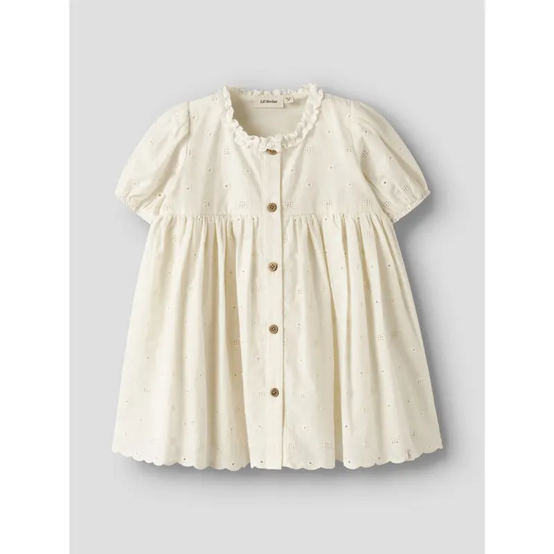 Lil'atelier Coconut Milk Nmfflores Ss Dress Lil 3