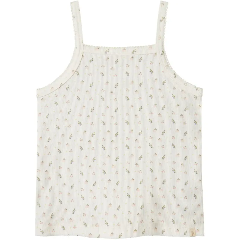Lil'atelier Coconut Milk Nmfgago Kur Loose Strap Top Lil 1