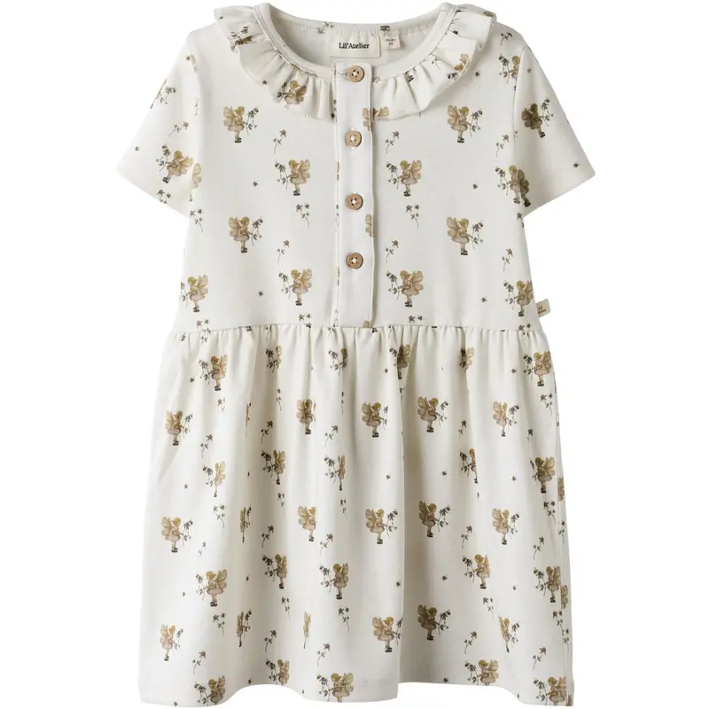 Lil'atelier Coconut Milk Nmflayo Loa Ss Dress Lil 1
