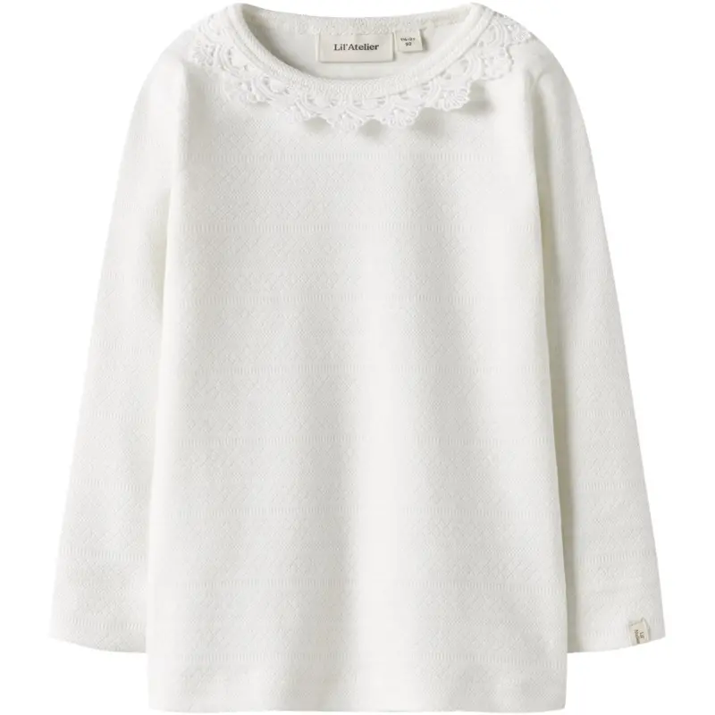 Lil'atelier Coconut Milk Nmftapia Ls Slim Top Lil 1