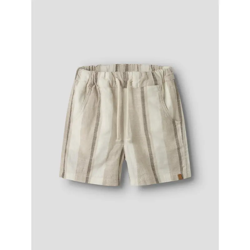 Lil'atelier Coconut Milk Nmmfibert Loose Shorts Lil 3