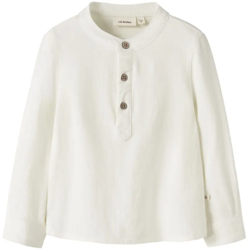 Lil'atelier Coconut Milk Nmmfreddie Ls Loose Shirt Lil 1