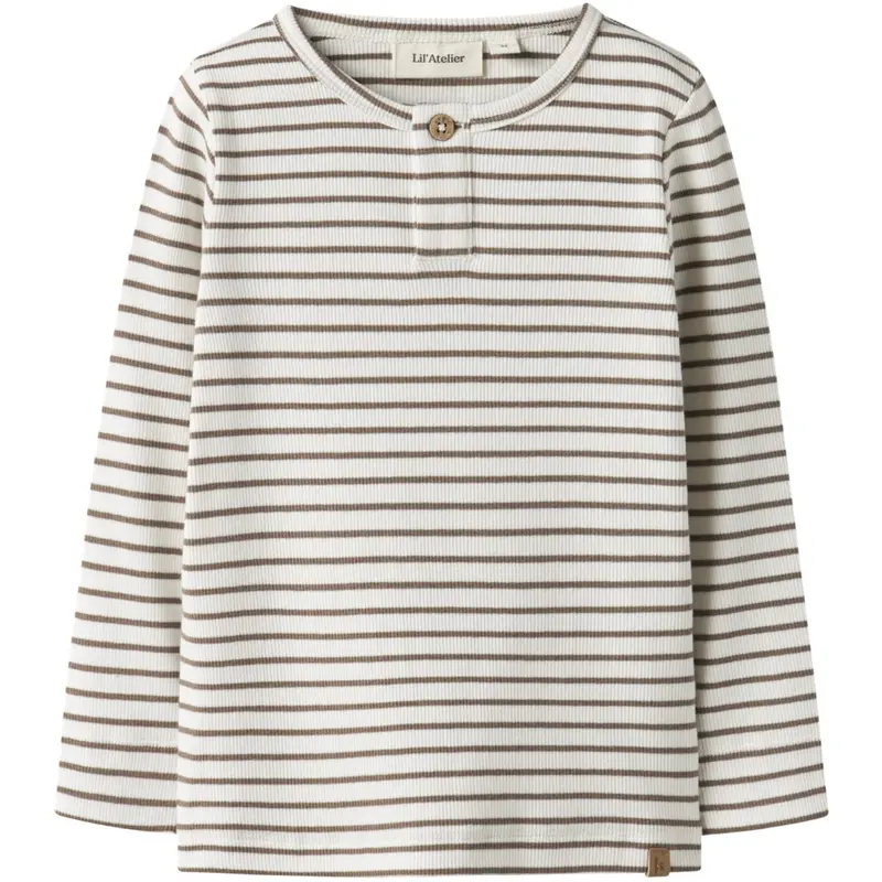 Lil'atelier Coconut Milk Nmmtonto Tor Ls Slim Top Lil 1