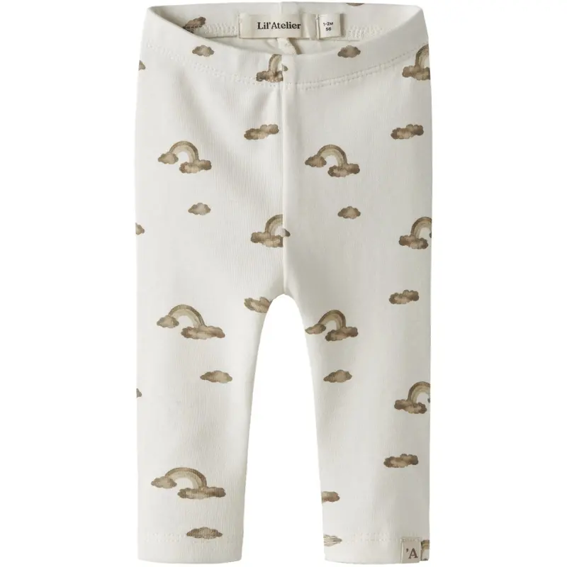 Lil'atelier Coconut Milk Rainbow Nbnlayo Kim Slim Leggings Lil Noos 1