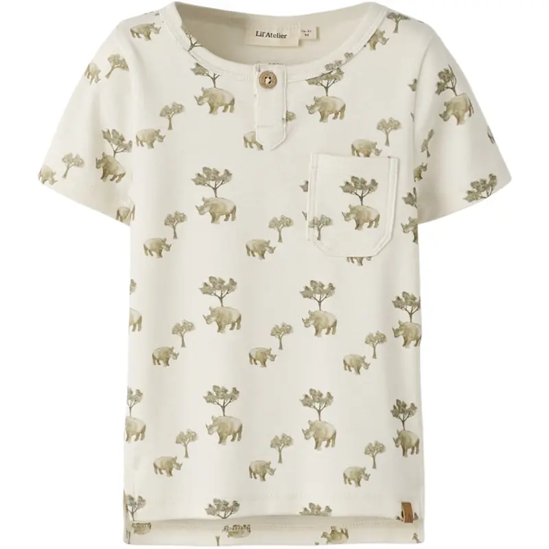 Lil'atelier Coconut Milk Rhino Nmmlayo Ss Slim Top Lil 1