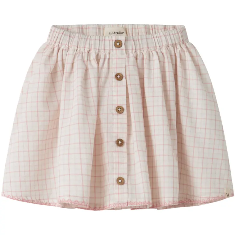 Lil'atelier Coconut Milk Rose Tan Nmfhedda Skirt Lil 1