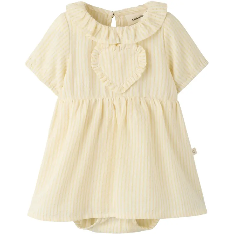 Lil'atelier Coconut Milk Sahara Sun Nbffolly Ss Body Dress Lil 1