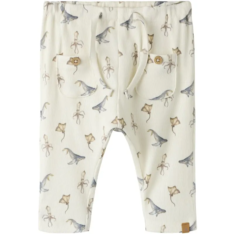 Lil'atelier Coconut Milk Sea Animals Nbmlavo Eki Loose Pants Lil 1