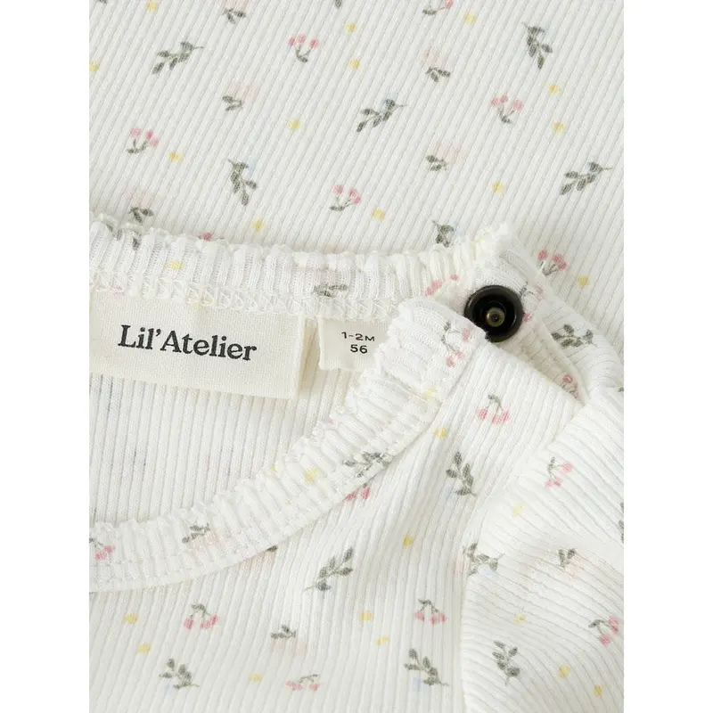 Lil'atelier Coconut Milk Small Flower Nbfgago Ls Slim Body Lil Noos 2