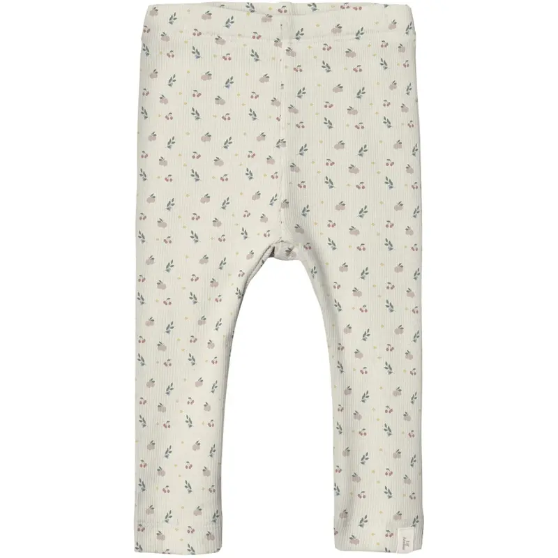 Lil'atelier Coconut Milk Small Flower Nbfgago Slim Leggings Lil Noos 1