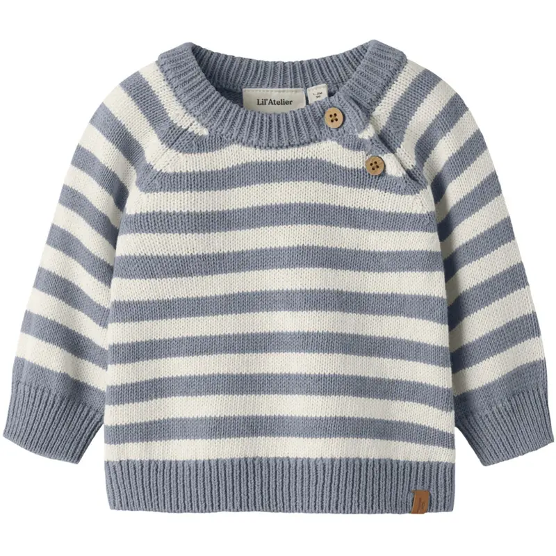 Lil'atelier Coconut Milk Tradewinds Nbmdason Ls Knit Lil 1