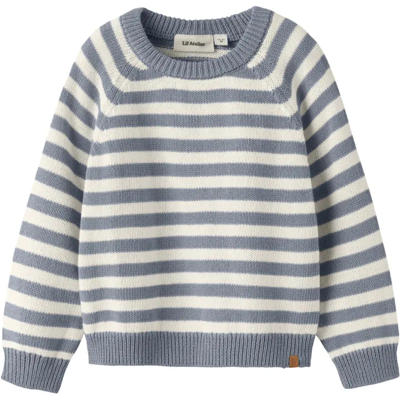 Lil'atelier Coconut Milk Tradewinds Nmmdason Ls Knit Lil 1