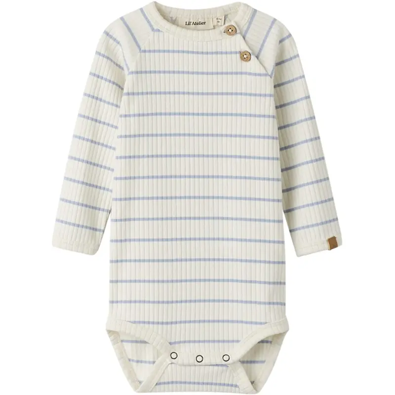 Lil'atelier Coconut Milk Zen Blue Nbmkail Ls Slim Body Lil Noos 1
